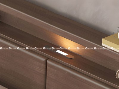 Giường Ngủ Gỗ Sồi Tự Nhiên Kết Hợp Hộc Kéo, Kệ Trang Trí 1