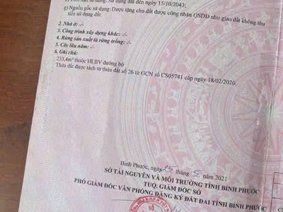 Chính chủ cần bán đất ấp xa cát, xã thanh bình, huyện hớn quản, bình phước 1
