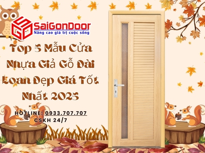 Top 5 Mẫu Cửa Nhựa Giả Gỗ Đài Loan Đẹp Giá Tốt Nhất 2025 1