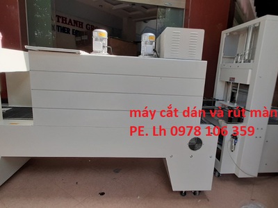 Máy cắt dán và rút màng co PE cho lốc chai, máy màng co lốc chai nước ngọt nước suối 2