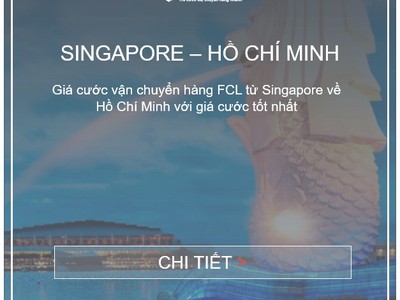Giá cước vận tải biển từ Singapore về Việt Nam 0