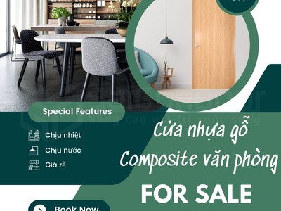 Cửa Nhựa Gỗ Composite Cho Văn Phòng   Không Gian Làm Việc 0