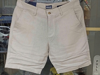 Quần short linen Đũi - chất vải cotton linen thoáng mát 4