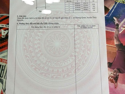 Bán lô 74m Ngang 7m TDP Bấc Vang, P Dương Quan cực đẹp. Bìa mới ra lò mới tinh mùi mực 0