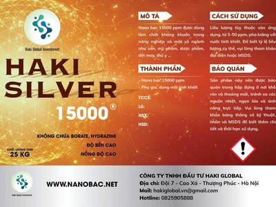 Nano bạc 15000 ppn - Nano bạc nguyên liệu chất lượng cao 0