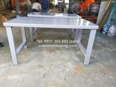 Bàn nguội cơ khí mặt gỗ kết hợp bảng treo, bàn thao tác cơ khí 8