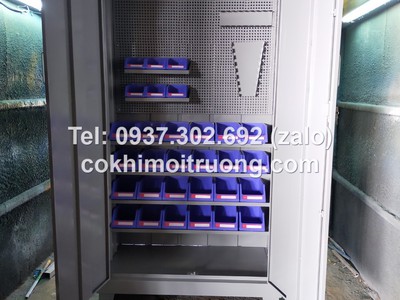 Tủ dụng cụ cơ khí 2 cánh- treo đồ nghề, tủ dụng cụ kết hợp, tủ 24 khay đồ, Tủ lưới treo cơ khí 0