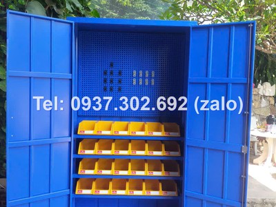 Tủ để linh kiện điện tử ốc vít, tủ đồ nghề 2 cánh, tủ để khay nhựa, tủ để ốc vít 4