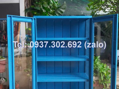 Tủ để linh kiện điện tử ốc vít, tủ đồ nghề 2 cánh, tủ để khay nhựa, tủ để ốc vít 9