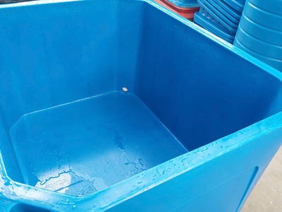 Thùng bảo quản hải sản 600 lít màu xanh cam, dùng bền lâu 0