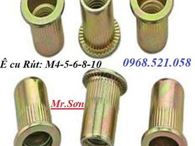 Đai ốc tán rút M3,4,5,6,8,10 Inox,ốc tán rút mạ kẽm 7 mầu 0913521058 Thanh Sơn hà nội có kìm rút ốc 0