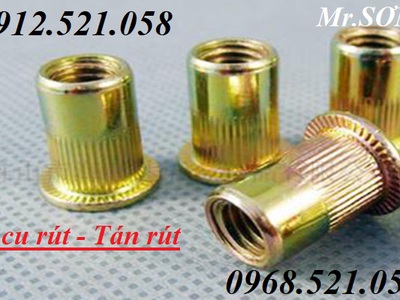Đai ốc tán rút M3,4,5,6,8,10 Inox,ốc tán rút mạ kẽm 7 mầu 0913521058 Thanh Sơn hà nội có kìm rút ốc 1