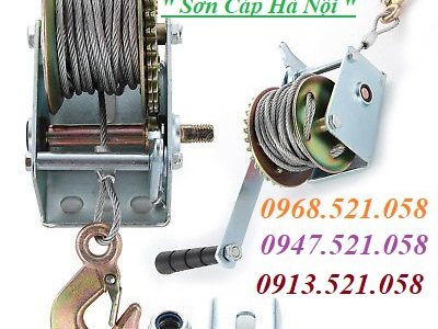 Bộ tời, Hệ tời, tời cáp quay tay mini 272kg tới 1 TON Hà Nội 0912521058 Kim khí THANH SƠN cung ứng 7