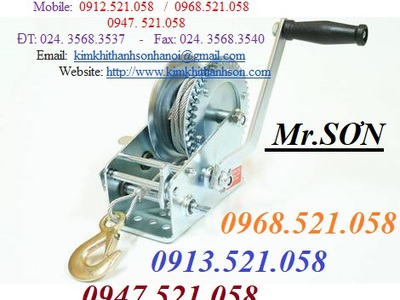 Bộ tời, Hệ tời, tời cáp quay tay mini 272kg tới 1 TON Hà Nội 0912521058 Kim khí THANH SƠN cung ứng 9