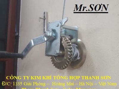 Bộ tời, Hệ tời, tời cáp quay tay mini 272kg tới 1 TON Hà Nội 0912521058 Kim khí THANH SƠN cung ứng 3