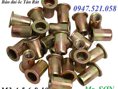 Đai ốc tán rút M3,4,5,6,8,10 Inox,ốc tán rút mạ kẽm 7 mầu 0913521058 Thanh Sơn hà nội có kìm rút ốc 4