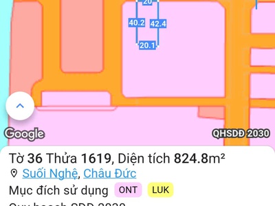 20m mt đs5 đất sát ngay chợ mới suối nghệ đang thi công 0