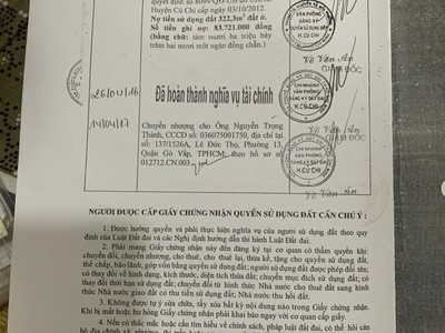 Giá tốt - chính chủ cần bán nhanh lô đất mặt tiền đẹp vị trí tại huyện củ chi , tp hcm 2