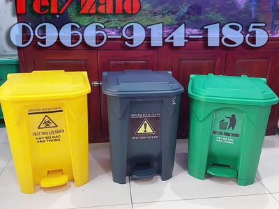 Thùng rác đạp chân 30 lít cho y tế, bệnh viện 0