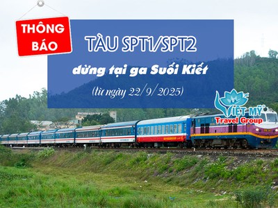 Từ 22/9/2025 tàu SPT1/SPT2 chính thức dừng tại ga Suối Kiết  0