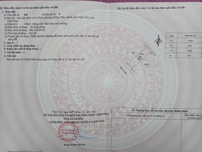 Bán lô đất dịch vụ Lai Sơn, Đồng Tâm, Vĩnh Yên, Vĩnh Phúc 2