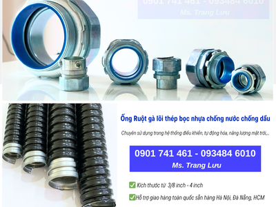 Ống Ruột Gà Lõi Thép Bọc Nhựa Chống Nước, Chống Dầu 0