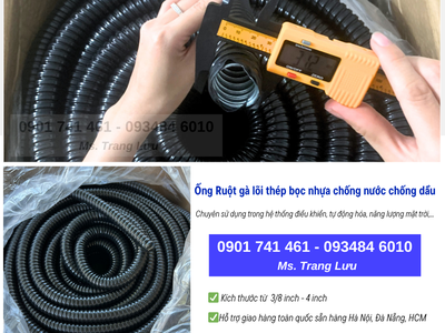 Ống Ruột Gà Lõi Thép Bọc Nhựa Chống Nước, Chống Dầu 2