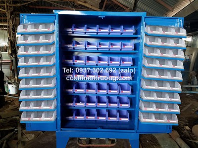 Tủ dụng cụ cơ khí 2 cánh - 36 ngăn, tủ đồ nghề cơ khí, tủ dụng cụ cơ khí , tủ để linh kiện 1
