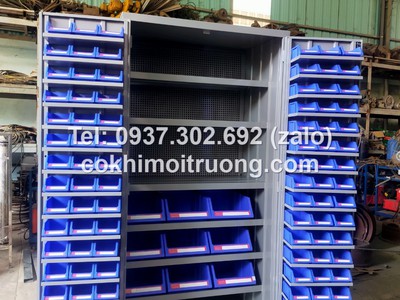 Tủ dụng cụ cơ khí 2 cánh - 36 ngăn, tủ đồ nghề cơ khí, tủ dụng cụ cơ khí , tủ để linh kiện 7