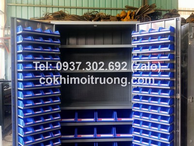 Tủ dụng cụ cơ khí 2 cánh - 36 ngăn, tủ đồ nghề cơ khí, tủ dụng cụ cơ khí , tủ để linh kiện 8