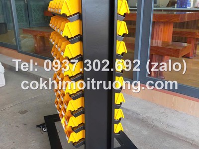 Kệ dụng cụ cơ khí 2 mặt- 80 ngăn, kệ dụng cụ để linh kiện, kệ để ốc vít 3