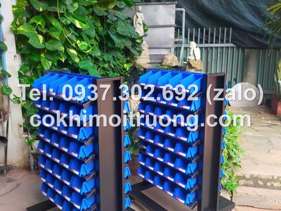 Kệ dụng cụ cơ khí 2 mặt- 80 ngăn, kệ dụng cụ để linh kiện, kệ để ốc vít 6