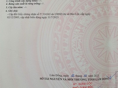 Bán đất mặt tiền tại 43 đường yên thế   phường 2, bảo lộc, lâm đồng chỉ 4,1 tỷ 1