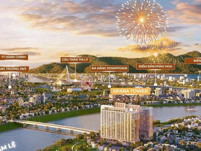 Căn 2PN GIÁ 3.913 TỶ cách sân bay Đà Nẵng 5km   SPANA TOWER 1