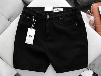 Quần short jean BTM form trên gối 8