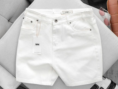 Quần short jean BTM form trên gối 4