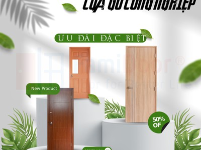 Cửa gỗ công nghiệp 0