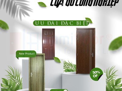 Cửa gỗ công nghiệp 1