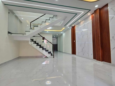 Siêu phẩm nhà  2 tầng btct đẹp lung linh 88m2 ngang 5m. mặt tiền đường xuân thới 16 gần giáo xứ bùi 1