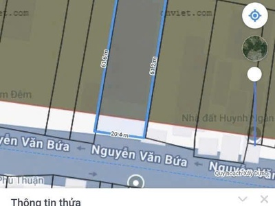Đất  20x60  mt nguyễn văn bứa, xuân thới sơn, hóc môn 1