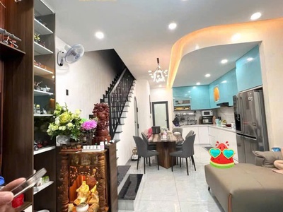 Bán nhà 1 trệt 2 mê hẻm Trần Nhật Duật, nhà mới, 2 ô tô né nhau 0