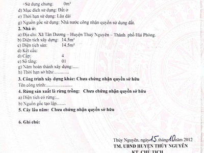 Cơ hội đầu tư   CHỈ CHƯA ĐẾN 5 TỶ - TDP 4A Tân Dương, Thủy Nguyên   Hải Phòng 1