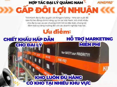 KingPro mở rộng hợp tác đại lý phân phối thiết bị bảo hộ lao động tại Quảng Nam 0