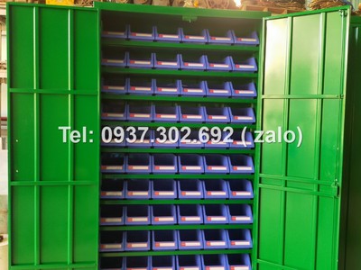 Tủ dụng cụ cơ khí 72 ngăn, tủ dồ nghề cơ khí, tủ dụng cụ cơ khí 2 cánh, tủ để linh kiện 2