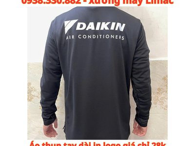 Đặt in Áo Thun Tay Dài Xanh Đen Daikin Air Conditioners 1