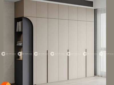 Tủ Quần Áo Gỗ Công Nghiệp Màu Xám Hiện Đại 0