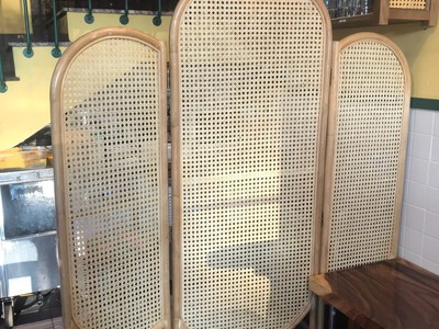 Bình phong mây mắt cáo giá rẻ nhỏ gọn 4