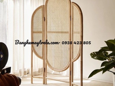 Bình phong mây mắt cáo giá rẻ nhỏ gọn 5