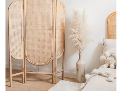 Bình phong mây mắt cáo giá rẻ nhỏ gọn 6