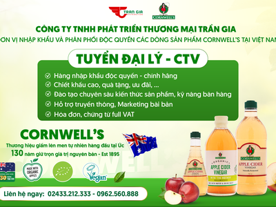 Tuyển Sỉ   Đại Lý   Nhà Phân Phối CORNWELL S - Thương Hiệu Giấm Lên Men Hàng Đầu Tại ÚC 0